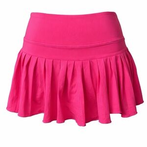 Gold Hinge Pink Pleated Tennis Skirt Athletic Y2K Barbiecore Activewear- Small
